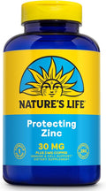 Nature's Life Zinc Picolinate 30mg Plus 2mg of Copper - Chelated Zinc Supplement for Immune Cardiovascular Skin Cellular Function and Muscle Support - 60-Day Guarantee - 250 Servings 250 Capsules
