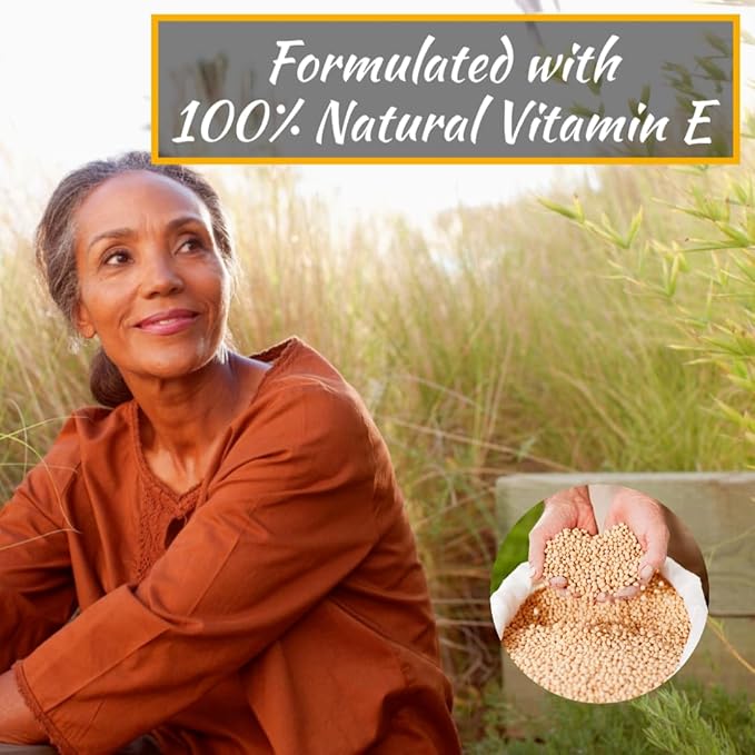 Olympian Labs Vitamin E Complete Tocomin 200IU 60 Softgels Fight Free Radicals Supports Brain Skin &amp Hair 60 Servings