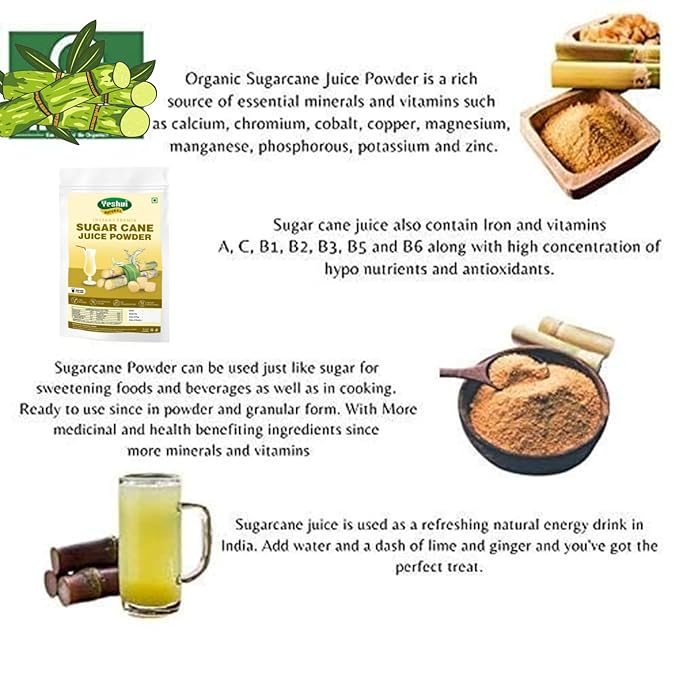 Yeshvi NATURAL Aam Panna &amp Sugarcane Juice Drink Powder Combo Pack Instant Drink Mix Healthy Drink Fruit Juice 300gm