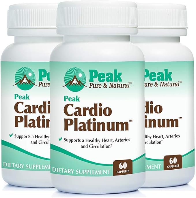 Peak Pure &amp Natural Peak Cardio Platinum 180 Capsules