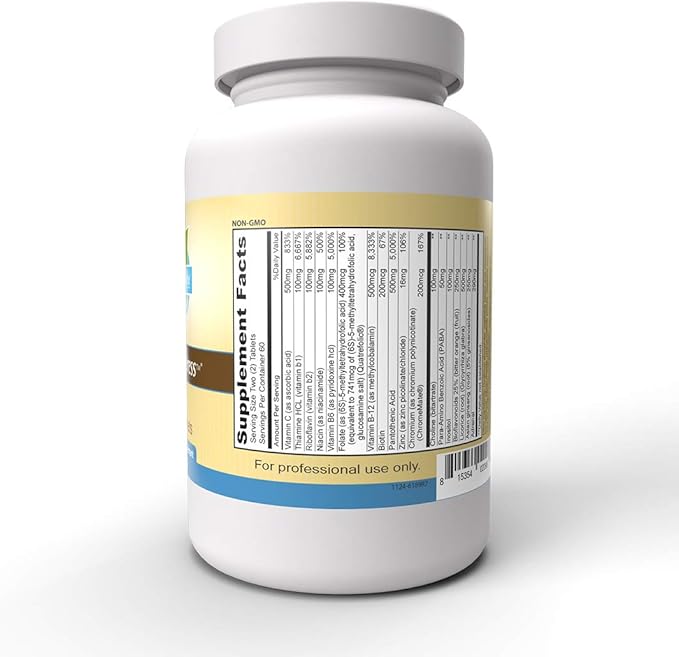 Priority One Vitamins Mega Stress 120 Tablets - B Vitamin Complex with The Benefits of Adrenal