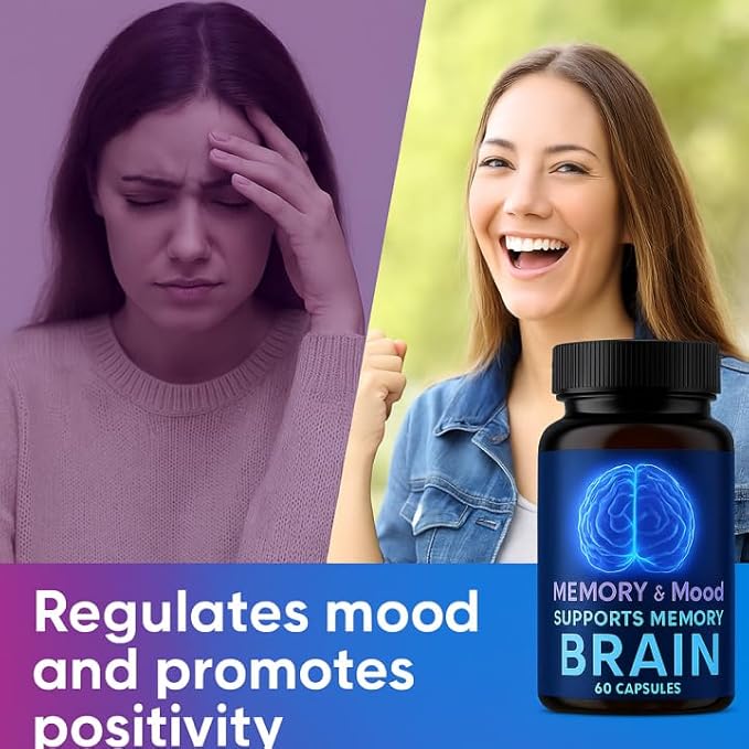 Nootropic Brain Supplements for Memory and Focus Cognitive Support Formula with B Vitamins Folate &amp Dihydromyricetin – Mental Clarity &amp Daily Performance 60 Capsules (1)