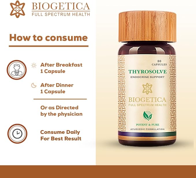 Thyroid Support Supplement - Natural Thyroid Support - Vegetarian &amp Non-GMO - 100% Vegan Ayurveda Supplement - 80 Capsules