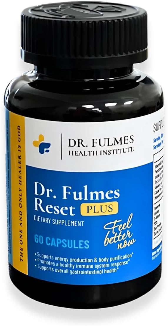 Dr. Fulmes Reset Capsules - Dietary Supplement for Energy Management Immune &amp Digestive Health Support