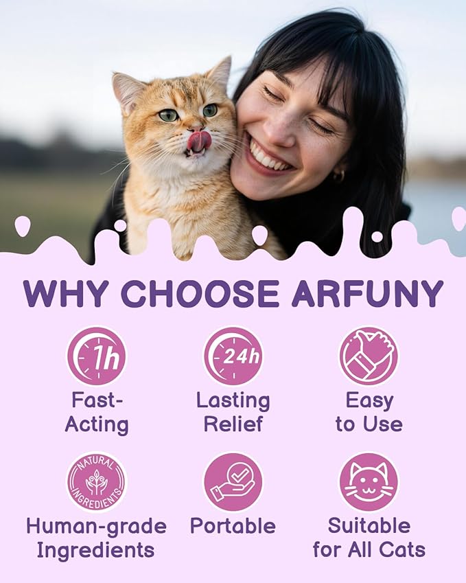 L-Lysine Supplement for Cats - Immune Support - for Feline Respiratory Sneezing Runny Nose Eye Function Cat Calming Pheromone Spray Reduce Scratching Fighting Peeing Marking