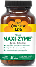 Country Life - Maxi-Zyme Digestive Enzyme Complex - 120 Vegetarian Capsules