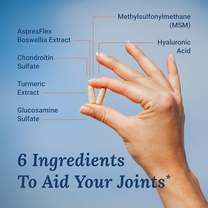 Live Conscious Glucosamine Chondroitin with MSM Hyaluronic Acid and More - MoveWell Joint Health Supplement