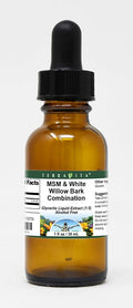 MSM &amp White Willow Bark Combination Glycerite Liquid Extract (1:5) - No Flavor (1 oz ZIN: 522752)