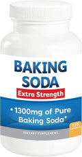 Baking Soda Aluminum Free 1300mg Per Pill Extra Strength Organic Use Pure Baking Soda Capsules for Health &amp Wellness. Baking Soda Tablets 120 Pills