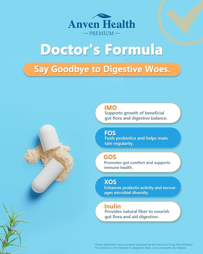 60 Billion Probiotic and Prebiotic for Women and Men - 19 Strains 5 Organic Prebiotics for Gut Digestive &amp Immune Health Supports Diarrhea Gas Bloating Non-GMO – Made in USA丨60 Caps