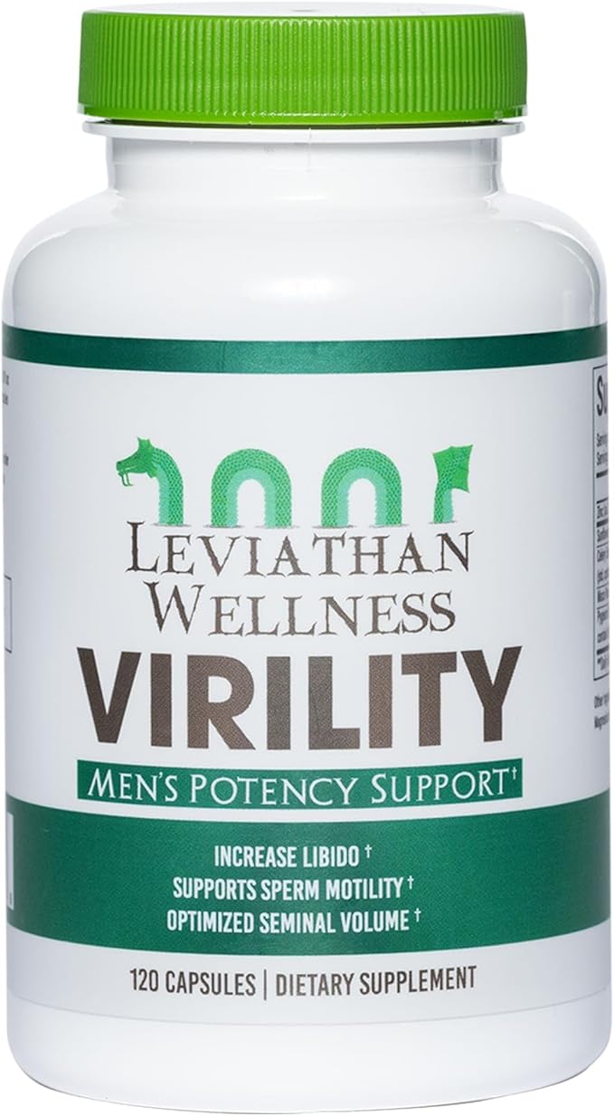 Virility - Men's Potency Support | Zinc (10 mg) Sunflower Lecithin (1200 mg) Celery Extract (1000mg) Maca Root (250 mg) | 120 Capsules 30 Servings | Made in The USA