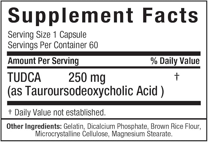 ALLMAX TUDCA+ - 60 Capsules - Liver &amp Gut Health - Gluten Free &amp Non-GMO - 60 Servings