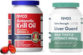 Krill Oil Omega 3 Supplement 1000mg and Milk Thistle Liver Detox Supplement 400mg 2 Pack