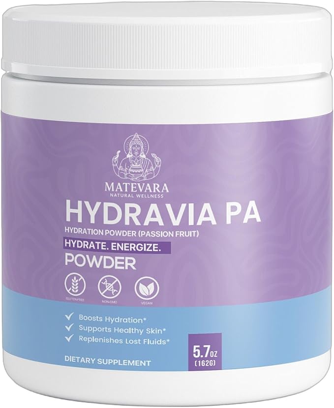 Hydravia Pa Hydration Powder Passion Fruit | Energy Drink Mix | 5.71 oz