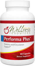 Wellness Resources Performa Plus with Advanced Absorption Nitrosigine L-Arginine. Promotes Nitric Oxide (eNOS) Production. Panax Ginseng GSE (90 cpasules)