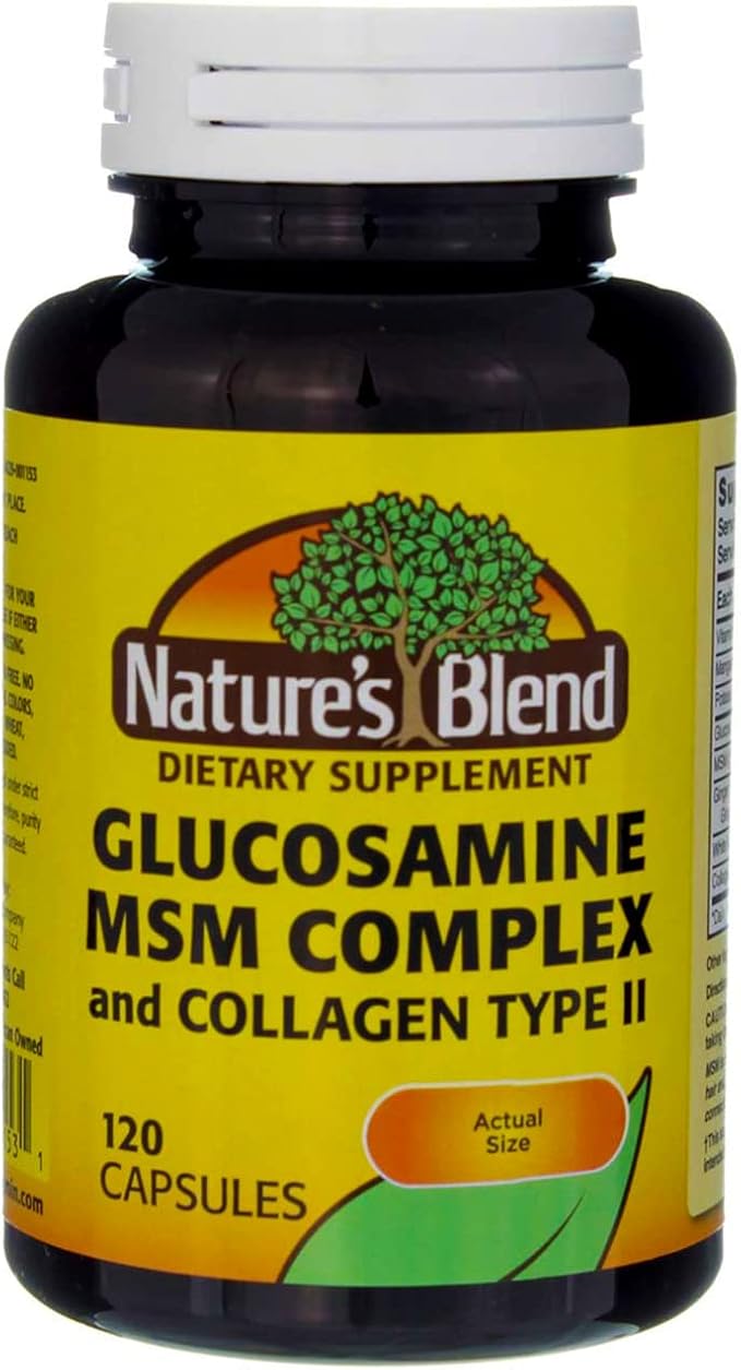 Nature's Blend Glucosamine/MSM Complex Capsules - 120 ct Pack of 6