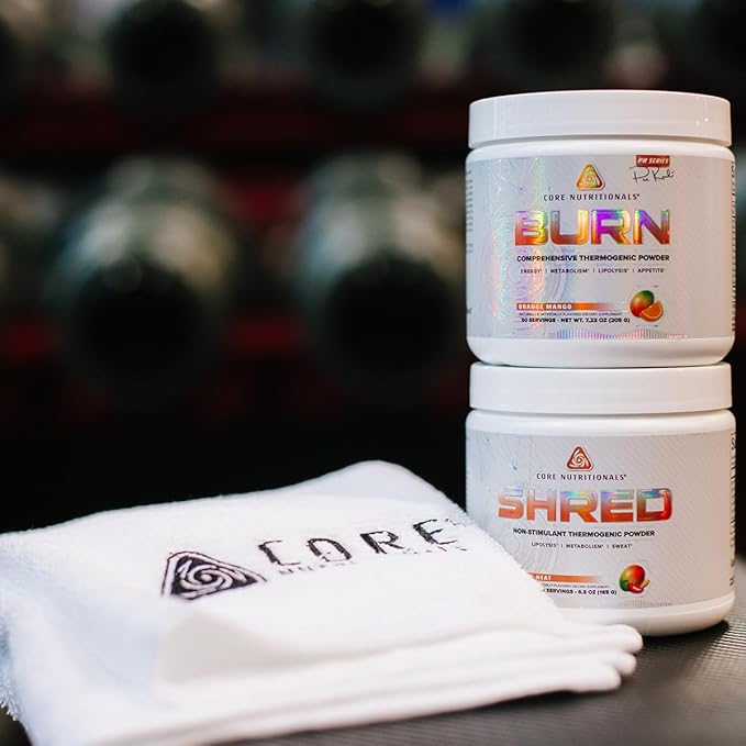 Core Nutritionals Platinum Shred Non-Stimulant Fat Burning Thermogenic Powder with 1G Acetyl-L-Carnitine 50 Servings (Pineapple Strawberry)