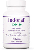 Optimox Iodoral 50 mg - Iodine &amp Potassium Iodide Supplement for Thyroid &amp Immune System Support- Non-GMO &amp Gluten-Free - 90 Servings - 90 Count