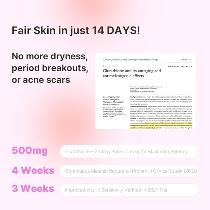 NE:AR Glow Boost Drink – 250mg Pure Glutathione + 500mg Vitamin C – Sugar-Free Beauty Powder for Skin Brightening &amp Hydration – Refreshing Flat Peach Flavor – Made in Korea