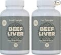 Zen Principle Ultra-Pure Desiccated Beef Liver Grass-Fed &amp Finished New Zealand No Hormones or GMOs Natural Energy &amp Workout Support with Iron Amino Acids &amp Vitamins. 360 Capsules.