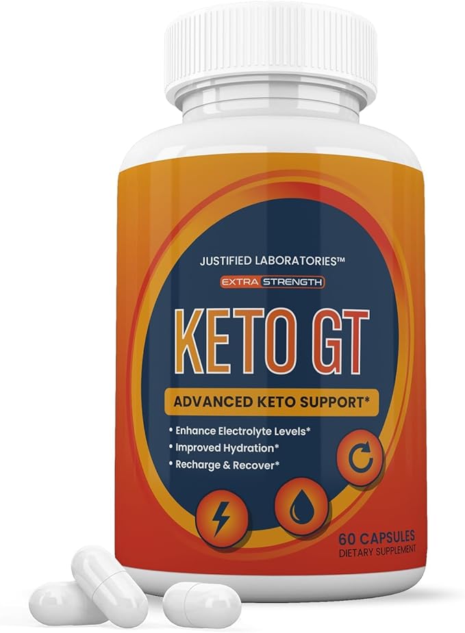 Keto GT Keto Pills 1275MG New &amp Improved Formula Contains Apple Cider Vinegar Extra Virgin Olive Oil Powder Green Tea Leaf 60 Capsules
