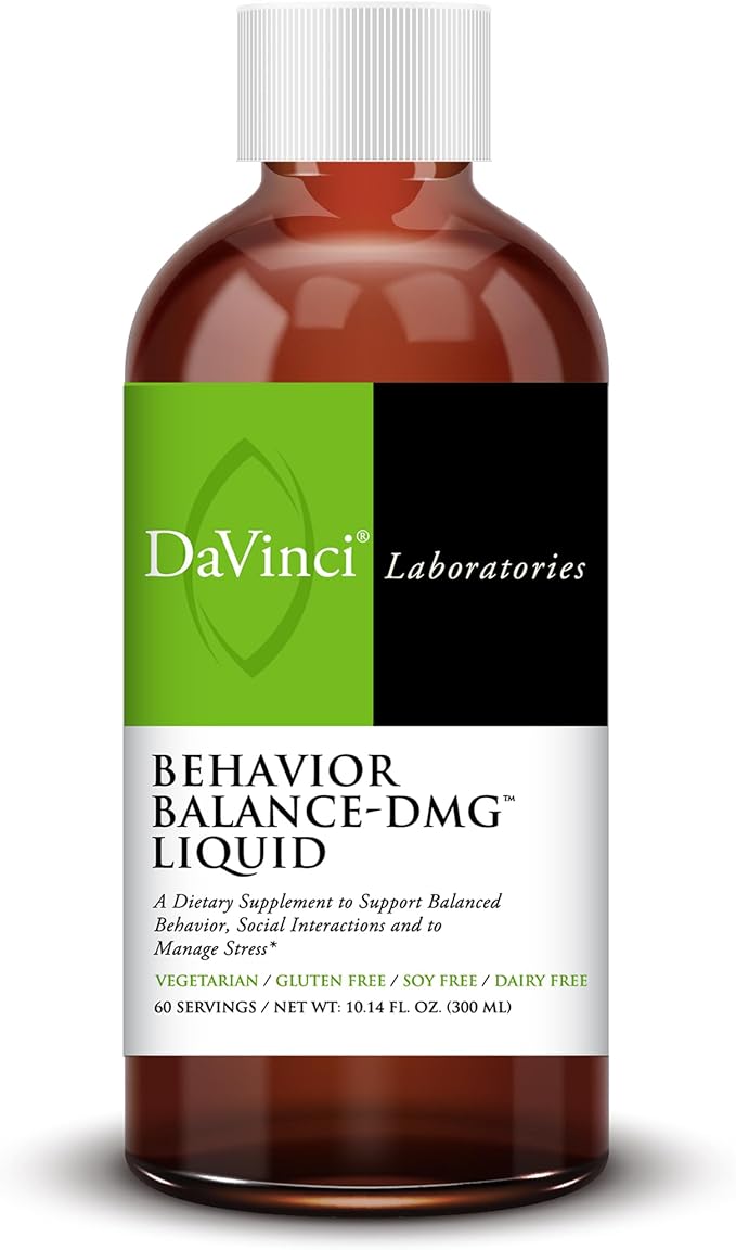 DAVINCI Labs - Behavior Balance - DMG Liquid - A Dietary Supplement to Support Balanced Behavior and Manage Stress - 10.14 Fl Oz (60 Servings)