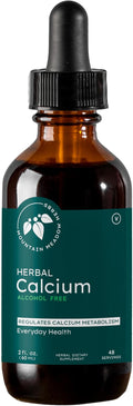 Mountain Meadow Herbs Herbal Calcium – Vegan Liquid Calcium Supplement for Bone &amp Teeth Support High Absorption Plant-Based Formula for Adults &amp Kids - 2 oz