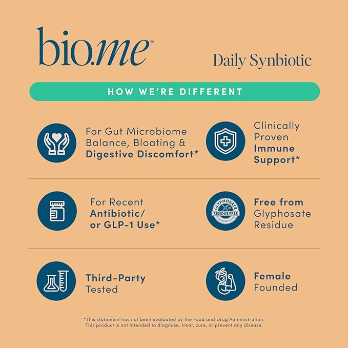 Synbiotic 3-in-1 Prebiotics Probiotics &amp Postbiotics for Digestive Health Gut Health Immune Support &amp Bloating Relief for Men &amp Women - 50 Billion CFU Per Serving - Vegan 60 Capsules (