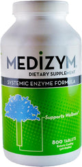 Naturally Vitamins Medizym Systemic Enzyme 800 Tablets Yellowish Green/Tan