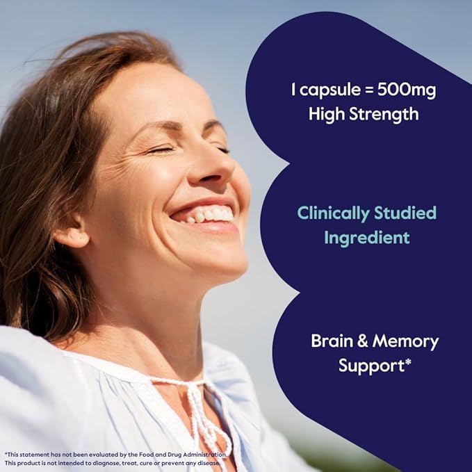 BESTVITE Cognizin Citicoline 500mg (60 Vegetarian Capsules) - Clinically Studied Premium Choline Nootropic - No Stearates - Vegan - Non GMO - Gluten Free - Brain Supplements for Memory and Focus