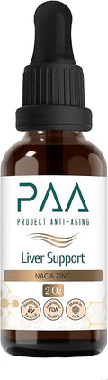 Liver Support Supplement with NAC Zinc Milk Thistle Complex 2 Oz Liquid Tincture Natural Detox Formula