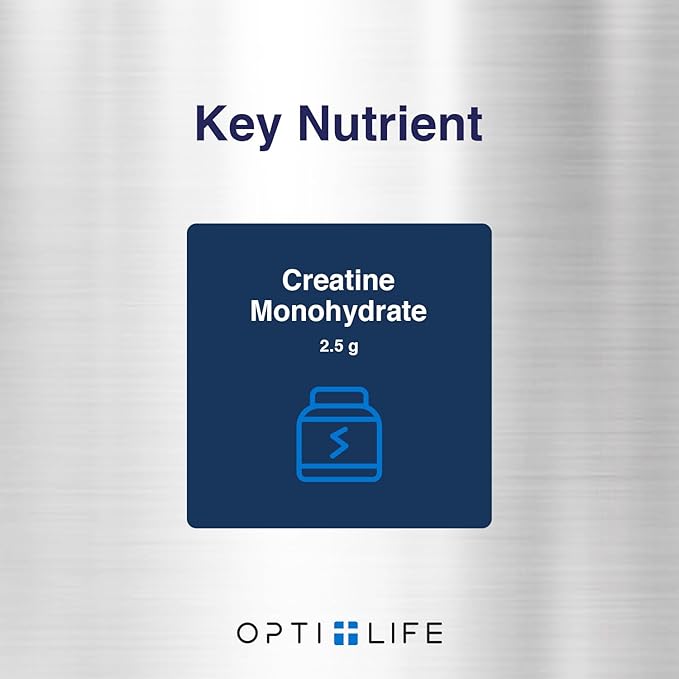 Opti + Creatine Monohydrate Capsules | Support Muscle Recovery Energy and Healthy Stamina* | Daily Creatine Supplement | 180 Capsules/60 Servings