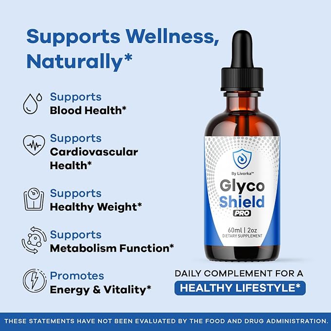 (3 Pack) Glyco Shield Drops - Official GlycoShield Pro Blood Formula Support Supplement Drops - Maximum Strength Original Natural to Overall Wellness and Support Health Reviews 3 Bottles for 3 Months