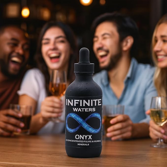 INFINITE WATERS - Fulvic Humic Acid Health Supplement – Organic Detox Immune Boost &amp Nutrient Absorption (4 fl oz)