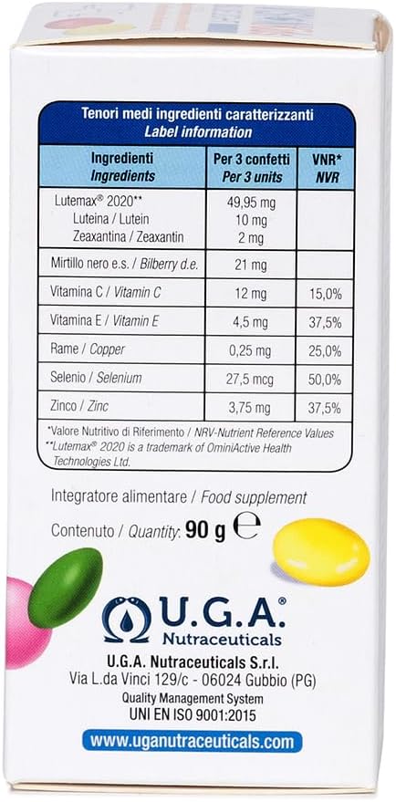 OMEGOR Lutein and Zeaxanthin Supplement for Kids Eyes (90 Chocolate Dragèes) - Vision Kids Blue Light Eyesight Supplement for Retina Protection