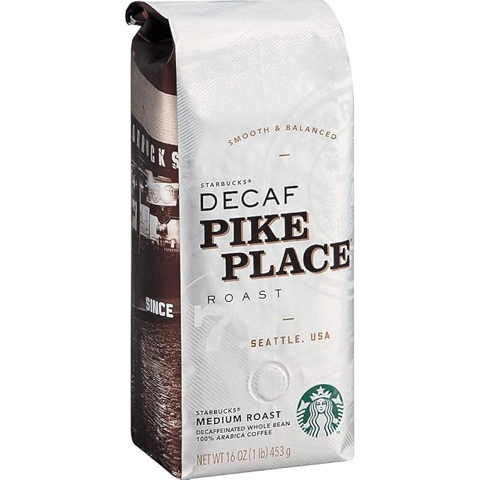 Starbucks Pike Place Decaf Whole Bean Coffee