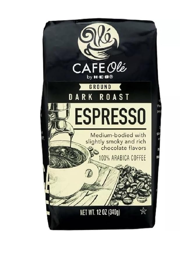 Cafe Ole HEB Ground Coffee 12oz - 1 bag (Espresso)