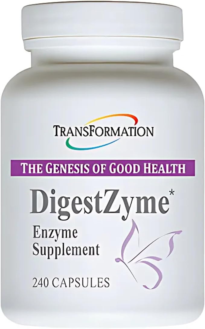 TRANSFORMATION THE GENESIS OF GOOD HEALTH Enzymes Natural DigestZyme Supplement Formula for Overall Health Nutrient Absorption Support Digestion During Pregnancy &amp Lactation Children's Digestiv