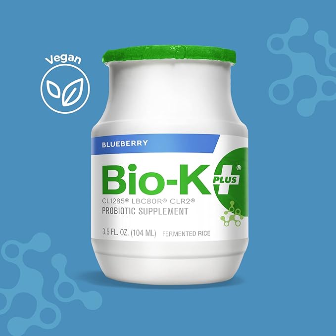 BIO-K PLUS Organic Blueberry Fermented Rice Probiotic 6pk 3.5 FZ