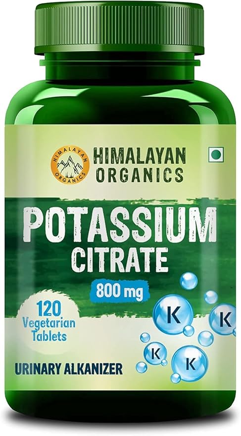(Pack of 2) Potassium Citrate 800mg (120 Veg Tablet Each) 100% Herbal with NO Known Side Effects - by pharmacylife