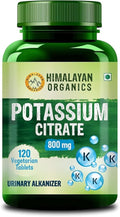 Potassium Citrate 800mg (120 Veg Tablets) 100% Herbal with NO Known Side Effects - by pharmacylife