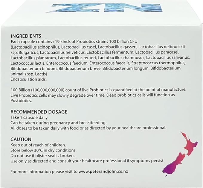 Peter John Super Probiotics 100 Billion 1-A-Day Formula 60 Capsules (1)