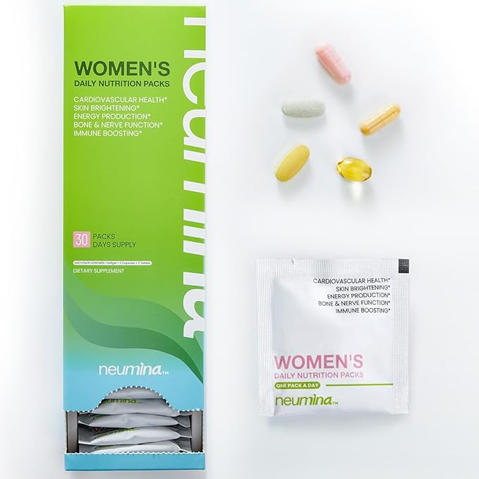 Multivitamin for Women All-in-One Vitamin Packs for Hair Skin and Nails Energy Production Bone Health Stress Relief Made in USA 30 Servings