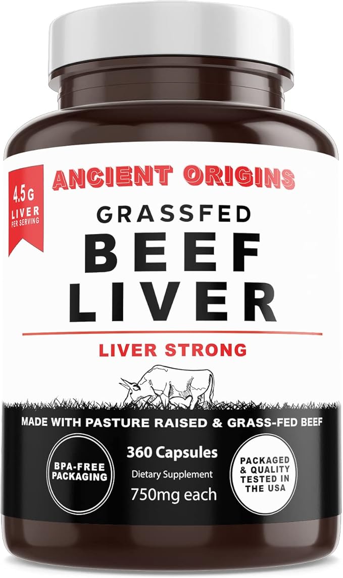 Ancient Origins Warrior Women Female Optimized Beef Organs and Two Months of Grass Fed Beef Liver