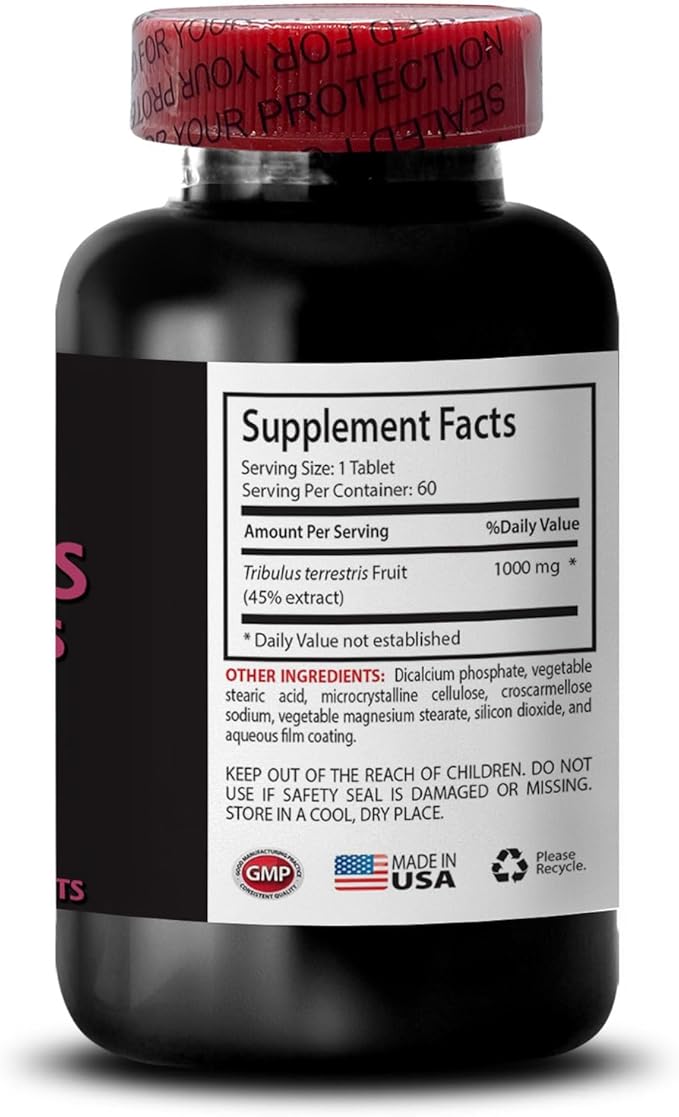 Tribulus Terrestris dietary supplement - TRIBULUS TERRESTRIS EXTRACT - Tribulus Extract Tribulus Pills Tribulus Terrestris pills Natural Tribulus Tribulus Terrestris pills 2 Bot 120 Capsules