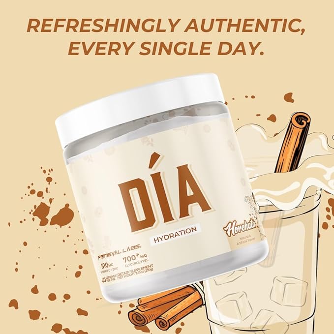 DIA Hydration Electrolyte + Immunity Powdered Drink Mix | Latino Aguas Frescas Flavors | Vitamin C Zinc &amp Taurine | Low Sugar 1 gram per serving | Daily Hydration Drink Mix | 40 Servings | Horch