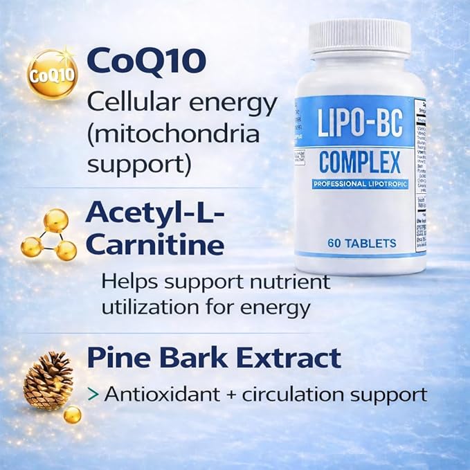Lipo-BC Complex Lipo BC (60 Tablets) Manufactured by Legere Pharmaceuticals for ES Global