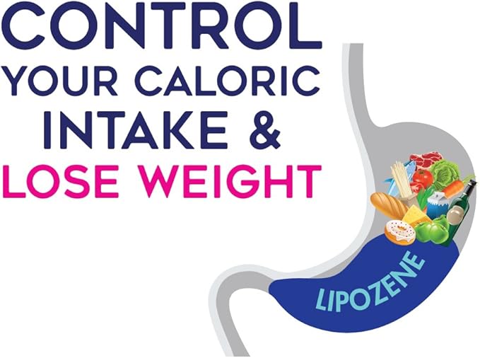 Lipozene Diet Pills - Weight Loss Supplement - Three 30-Capsule Bottles 90 Capsules Total