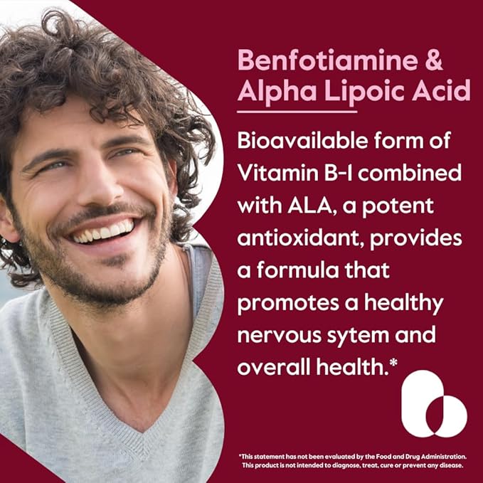 BESTVITE Benfotiamine 150mg / Alpha Lipoic Acid 300mg (240 Vegetarian Capsules)(120x2) - No Stearates - Vegan - Gluten Free - Non GMO
