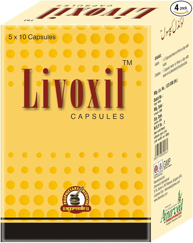 Livoxil Liver Cleanse Detox &amp Repair Fatty Liver Formula - Natural Liver Health Support Supplement - 200 Capsules